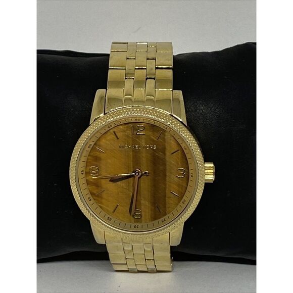 Michael Kors MK5099 Women's Gold Stainless Steel Analog Dial Quartz Watch WO500 - Picture 3 of 12